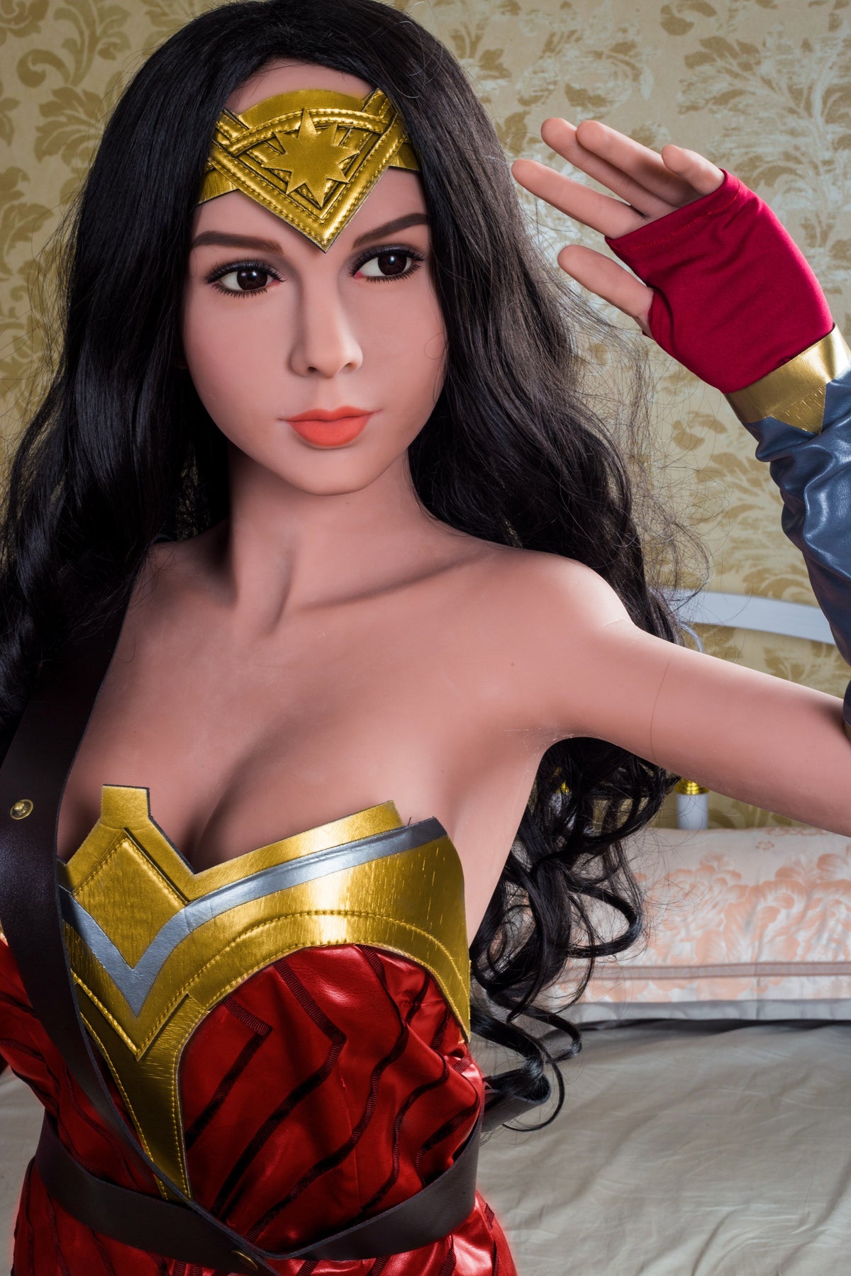 Muñeca sexual Wonder Woman (especial limitado) - Esposas de silicona