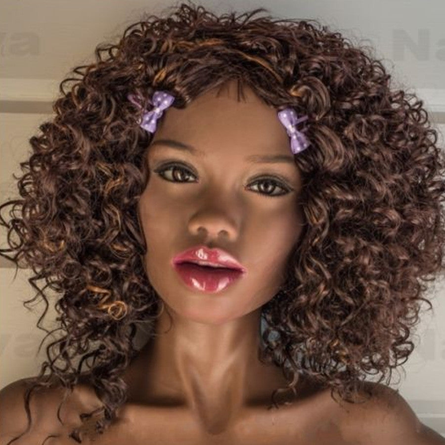 Elena: Curly Hair Black Sex Doll