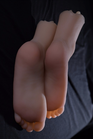 realistic silicone feet